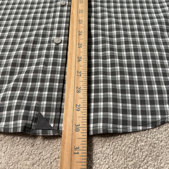 UNTUCKit Mens Stuhlmuller Plaid Button Up Shirt Mens XL Relaxed Fit Green Brown - Picture 6 of 9